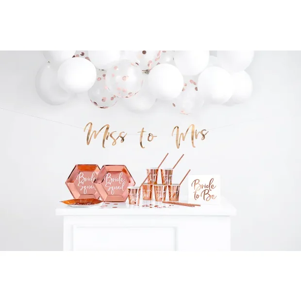 Partydeco Konfetti Kreise Rose Gold