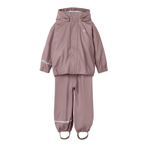 name it Regenhose und Regenjacke rosa