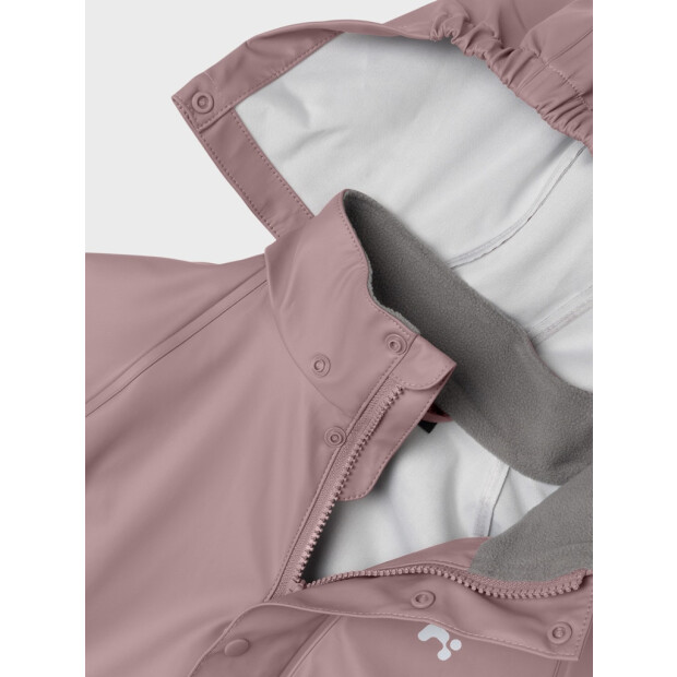 name it Regenhose und Regenjacke rosa