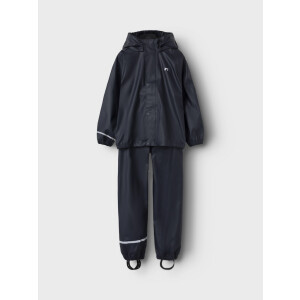 name it Regenhose und Regenjacke blau