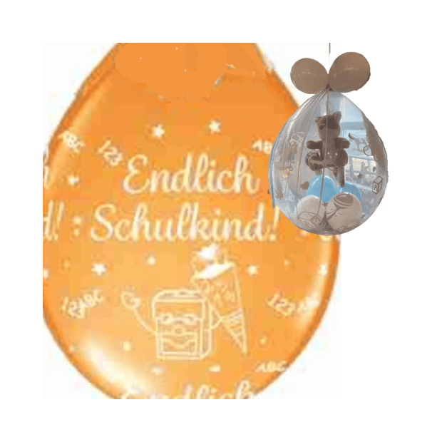 Verpackungsballon endlich Schulkind
