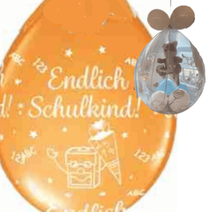 Verpackungsballon endlich Schulkind
