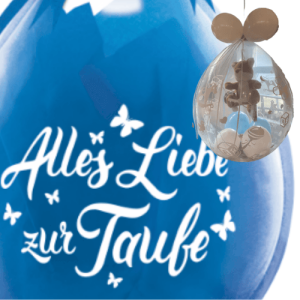 Verpackungsballon alles Liebe zur Taufe