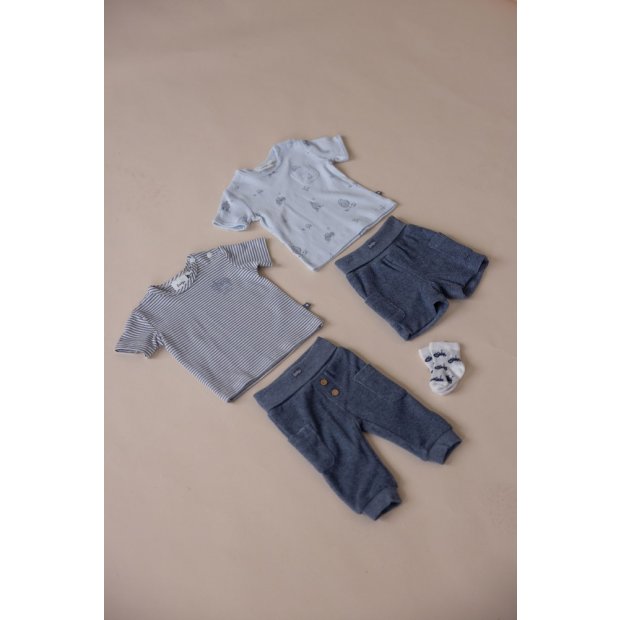 T-Shirt Bauernhof blau