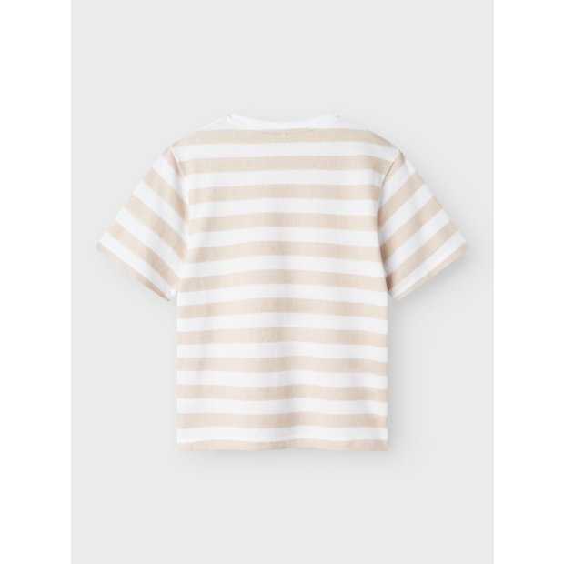Jungen T-Shirt Ringel beige