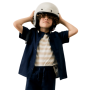 Jungen T-Shirt Ringel beige