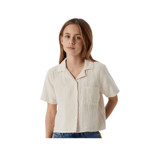 Mädchen Bluse natur