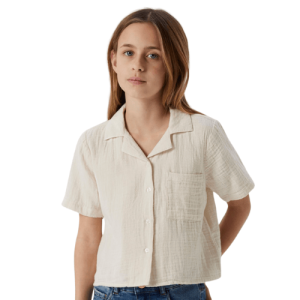 Mädchen Bluse natur