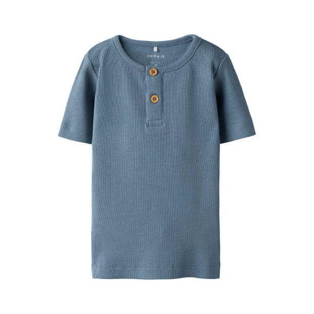 Jungen Basic T-Shirt blau