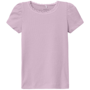 Mädchen Basic T-Shirt rosa