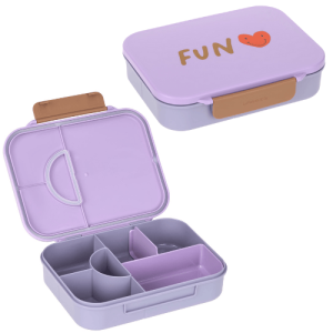 Bento Lunchbox Herz lila