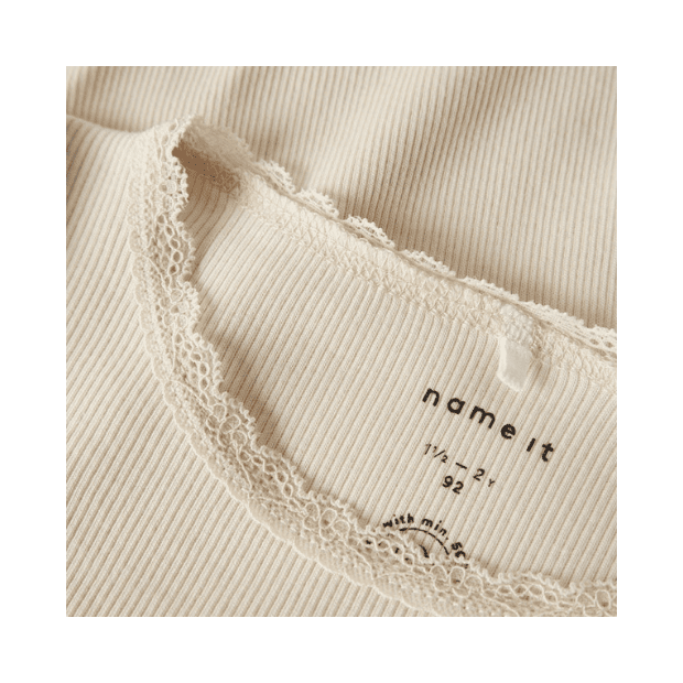 Mädchen Basic T-Shirt natur
