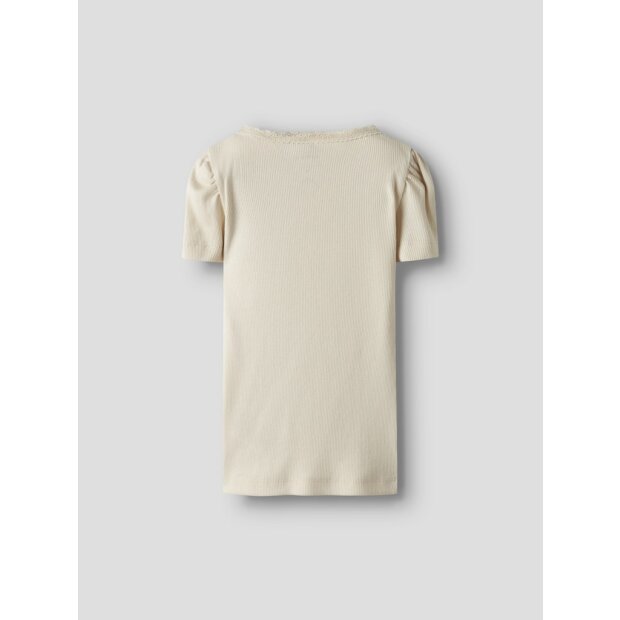 Mädchen Basic T-Shirt natur