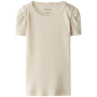 Mädchen Basic T-Shirt natur