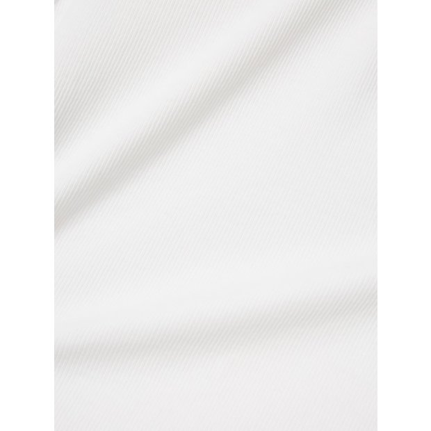 Mädchen basic Top weiß
