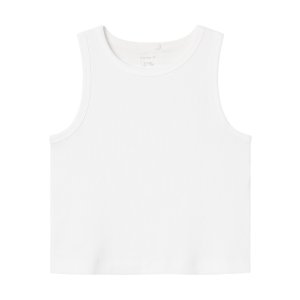 Mädchen basic Top weiß