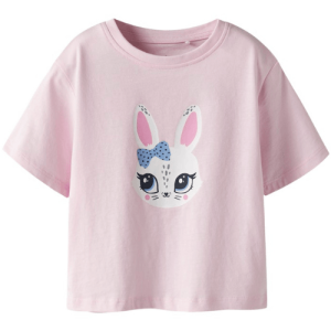 Mädchen T-Shirt Hase rosa