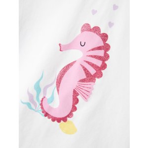 Mädchen Schlafanzug Seepferdchen