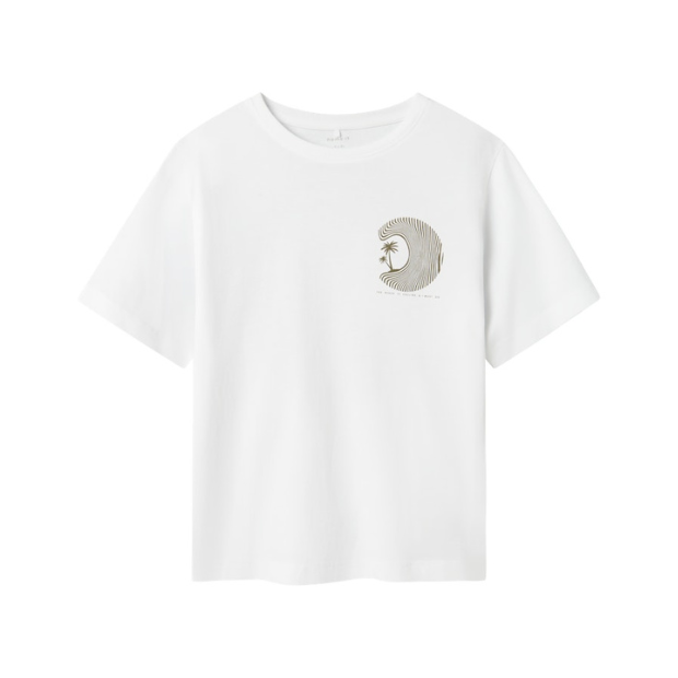 Jungen T-Shirt Beach weiß