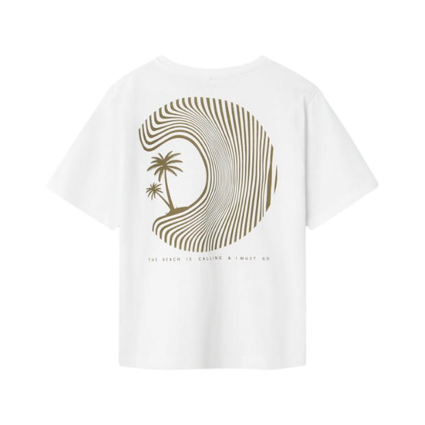 Jungen T-Shirt Beach weiß