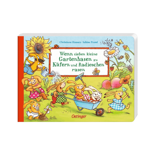 Wenn sieben kleine Gartenhasen zu Käfern und Radieschen rasen