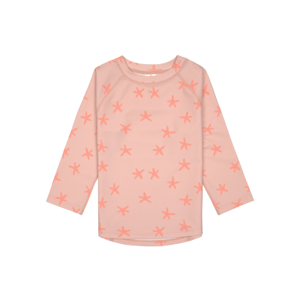 Lässig UV Shirt Kinder Langarm - Seestern, Rosa