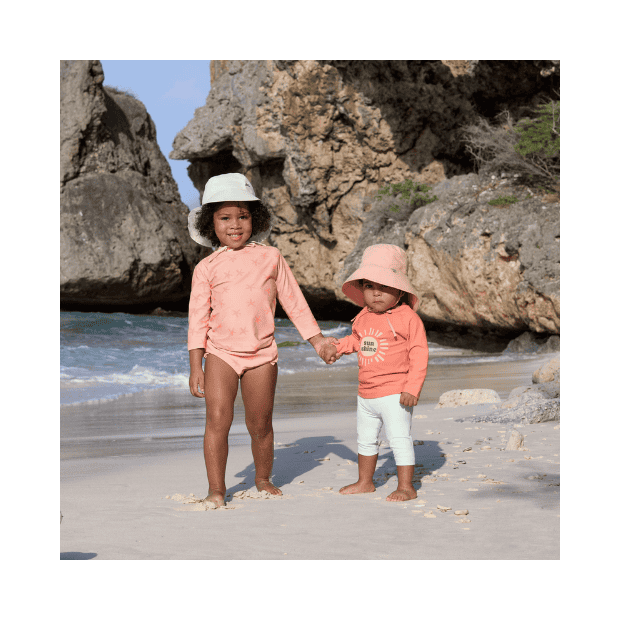 Lässig UV Shirt Kinder Langarm - Seestern, Rosa