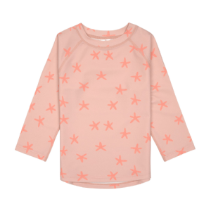 Lässig UV Shirt Kinder Langarm - Seestern, Rosa