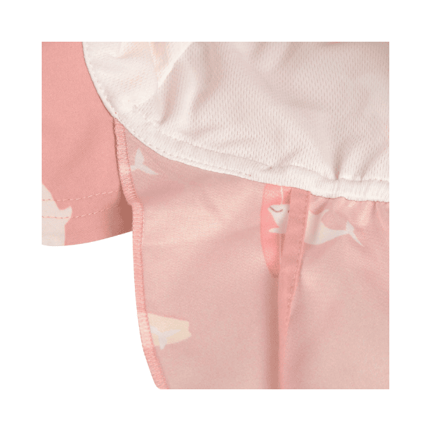 Lässig Sonnenhut Baby (UV Schutz & Nackenschutz) - Delfin, Rosa