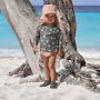 Lässig Sonnenhut Baby (UV Schutz & Nackenschutz) - Delfin, Rosa