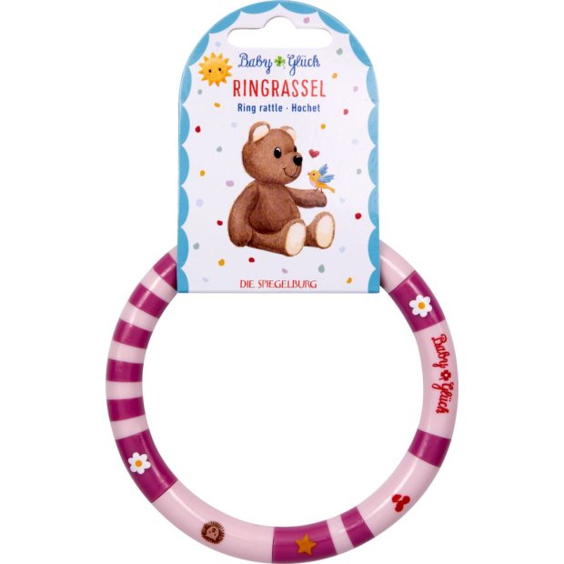 Die Spiegelburg Ringrassel - BabyGlück, rosa