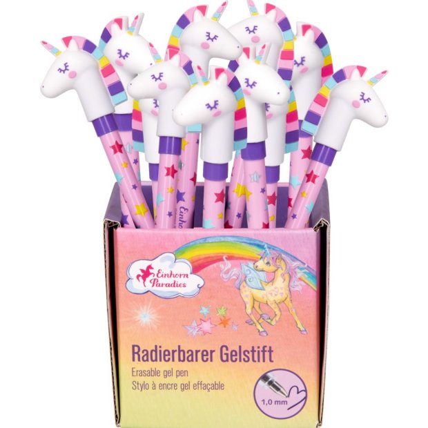 Die Spiegelburg Radierbare Gelstifte - Einhorn-Paradies