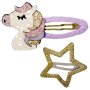 Haarclips Glitzerpferde sortiert no.3 - beautiful Stars