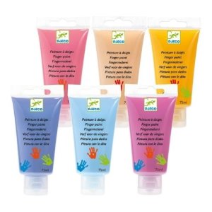 Djeco Fingerfarben Farben: sweet bunt 6 Tuben