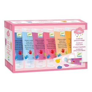Djeco Fingerfarben Farben: sweet bunt 6 Tuben