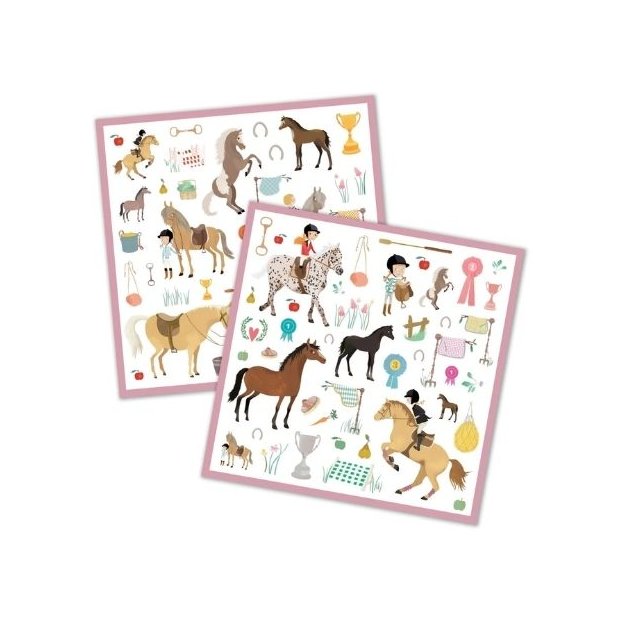Djeco Sticker Pferde