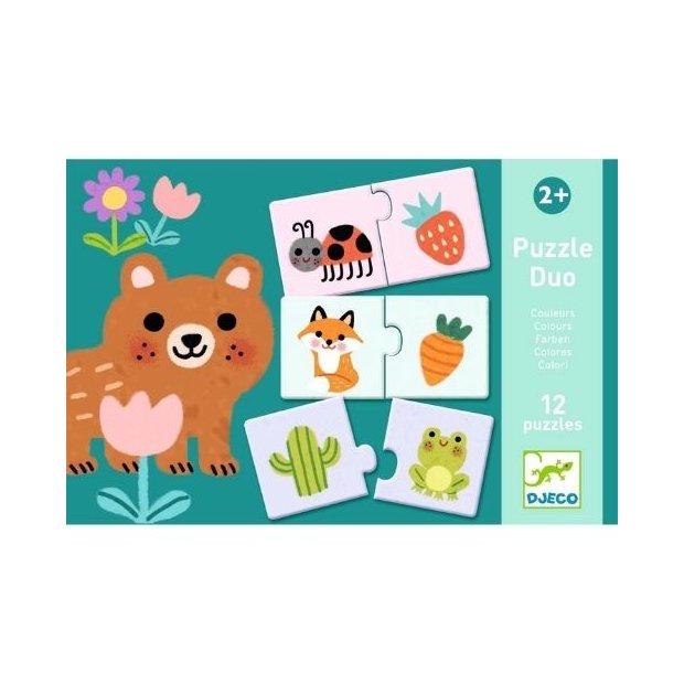 Djeco Lernspiel: Puzzle duo: Farben
