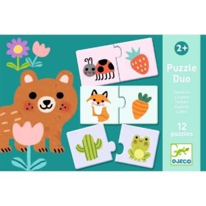 Djeco Lernspiel: Puzzle duo: Farben