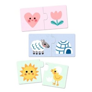 Djeco Lernspiel: Puzzle duo: Farben