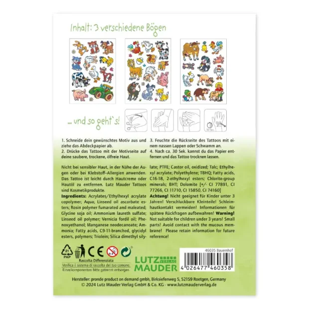 Lutz Mauder Tattooset A6 Bauernhof
