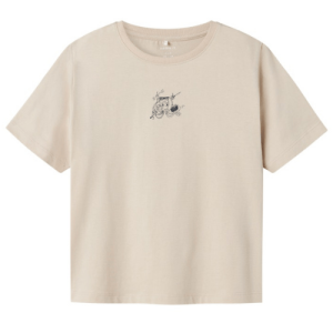name it T-Shirt Krake beige