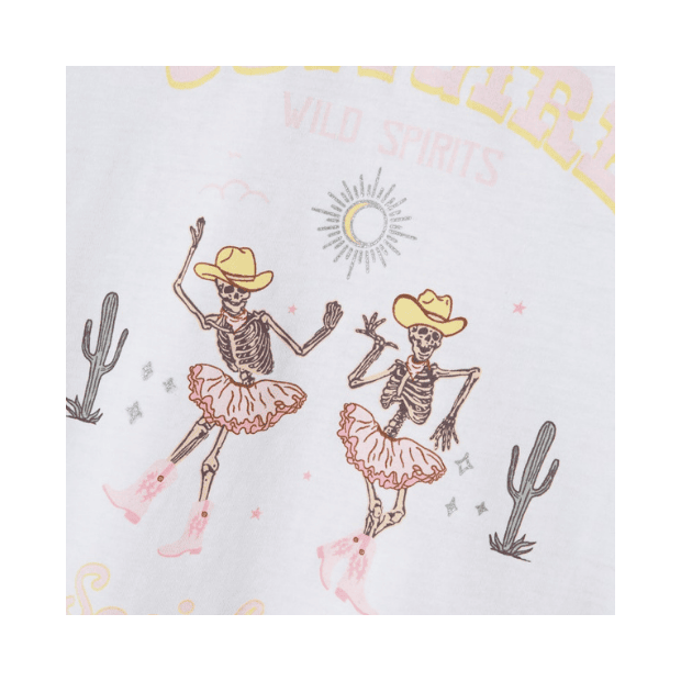 name it T-Shirt Cowgirl weiß
