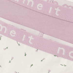 name it Slip 2er-Set Blumen rosa