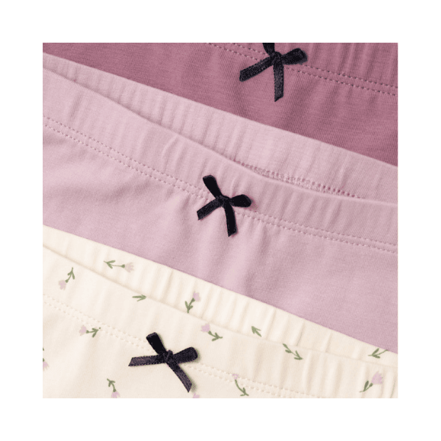 name it Slip 3er-Set Blumen rosa