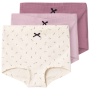 name it Slip 3er-Set Blumen rosa