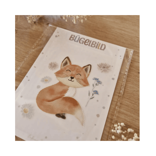 Buttercup Illustration Bügelbild - Fuchs A6
