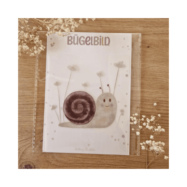 Buttercup Illustration Bügelbild - Schnecke A6
