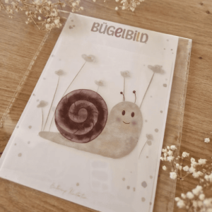 Buttercup Illustration Bügelbild - Schnecke A6