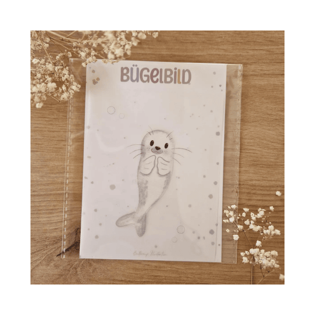 Buttercup Illustration Bügelbild - Robbe A6