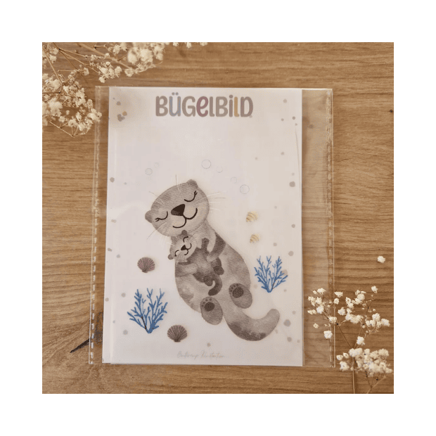 Buttercup Illustration Bügelbild - Otter A6